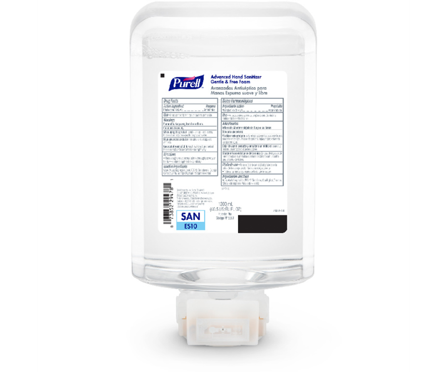 PURELL® Advanced Hand Sanitizer Fragrance Free Foam for ES10 Dispenser (1200 ml., 2/Case)